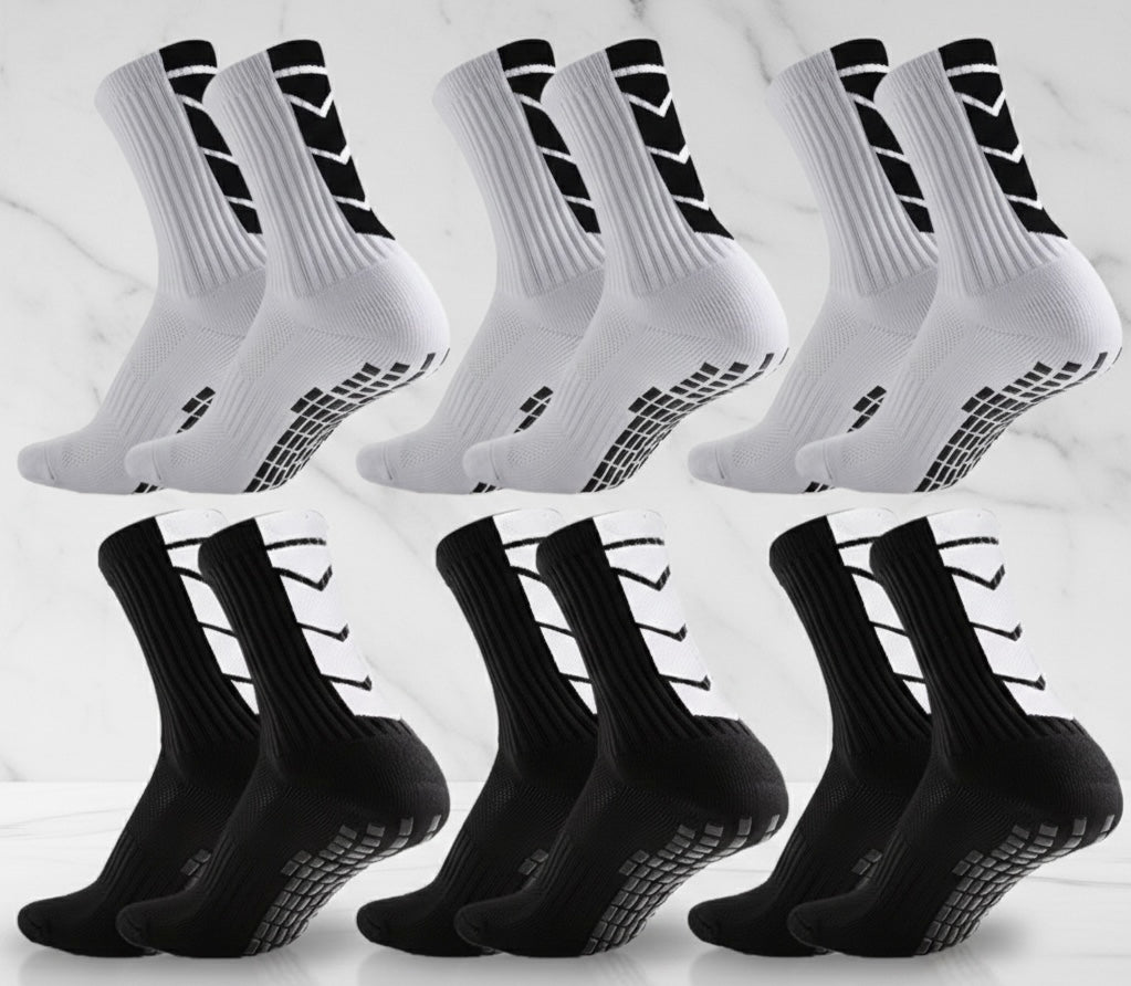 Grip Socks Elite – Calze Antiscivolo Professionali (Pack 6 Paia)