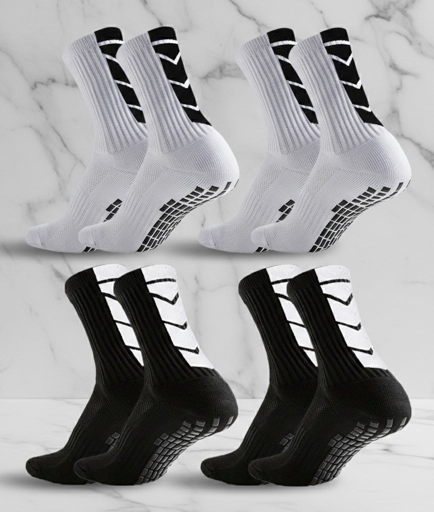 Grip Socks Elite – Calze Antiscivolo Professionali (Pack 4 Paia)