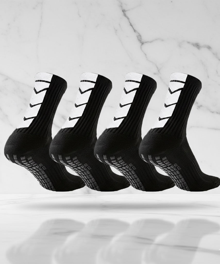 Grip Socks Elite – Calze Antiscivolo Professionali (Pack 4 Paia)